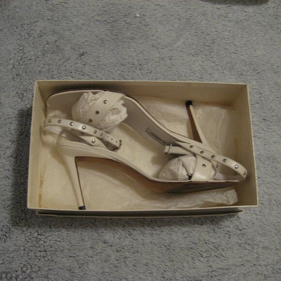 Manolo Blahnik Studded Strappy Heel Sandals - Picture 14 of 16